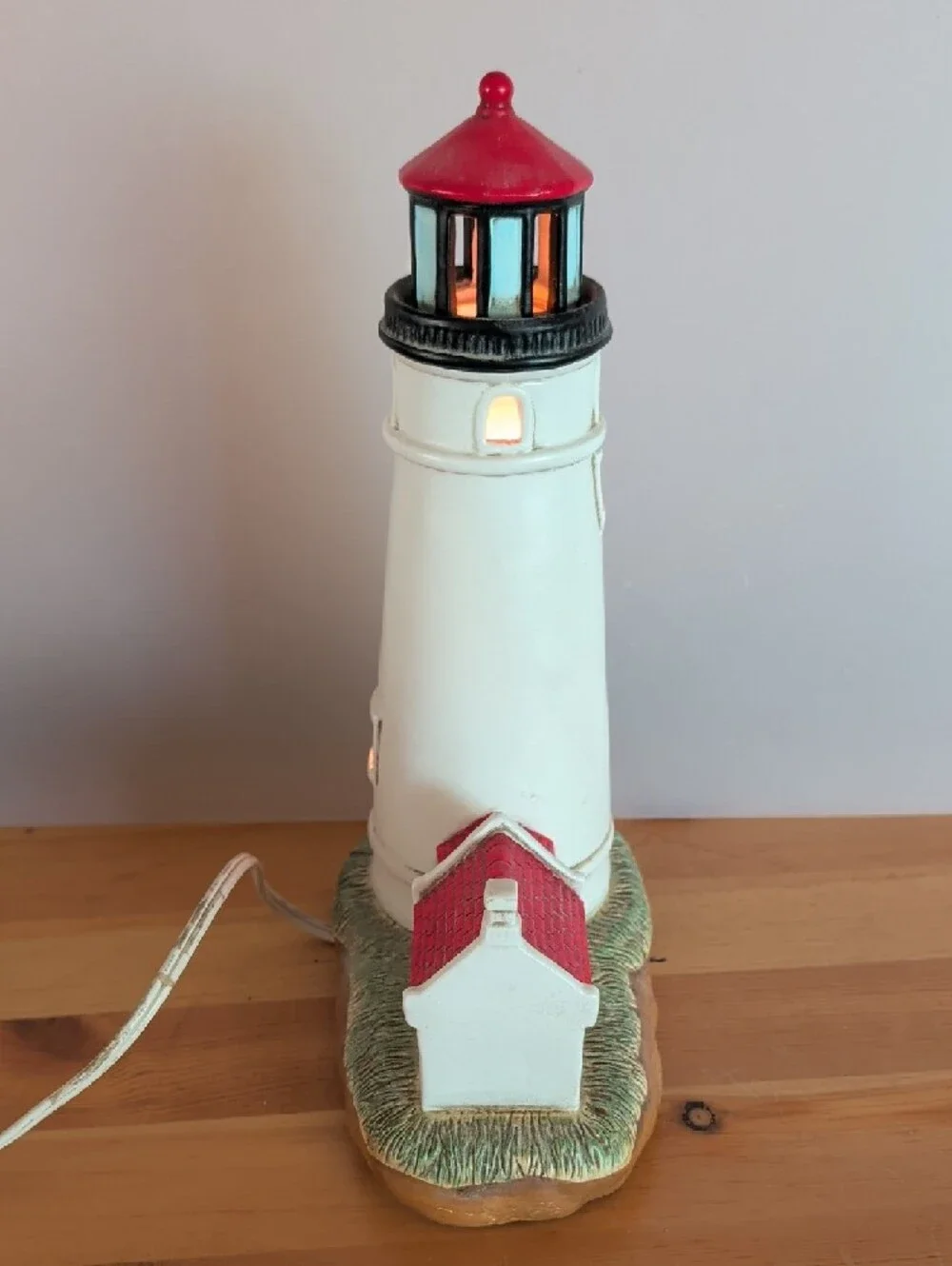 1994 VTG. Lefton Geo Z, Lighthouse Lamp, Heceta Head  Decorative Accent.🌟🌟🌟